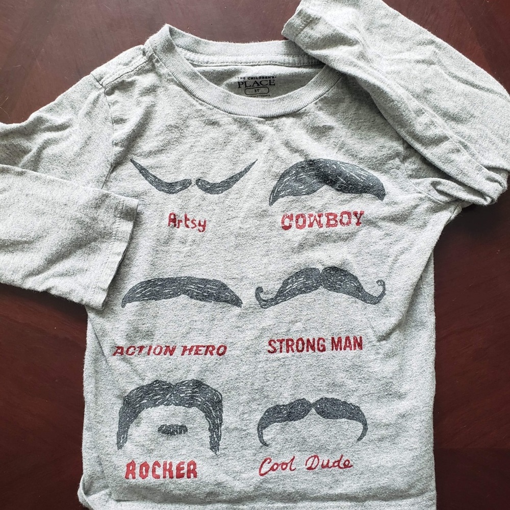 Mustache long sleeve